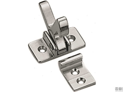 CHIUSURA A DENTE IN OTTONE CROMATO