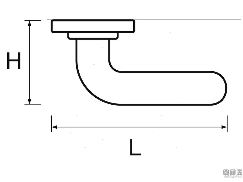 MANIGLIE STD L80MM OCR 