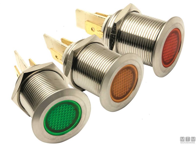 Spie LED Inox 19MM 12V