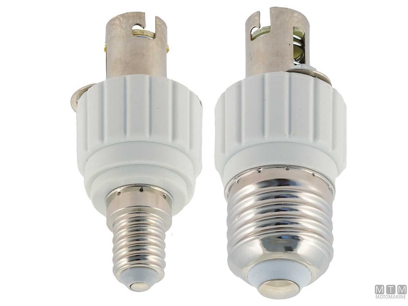 Adattatori E14/E27 per Lampadine BA15D