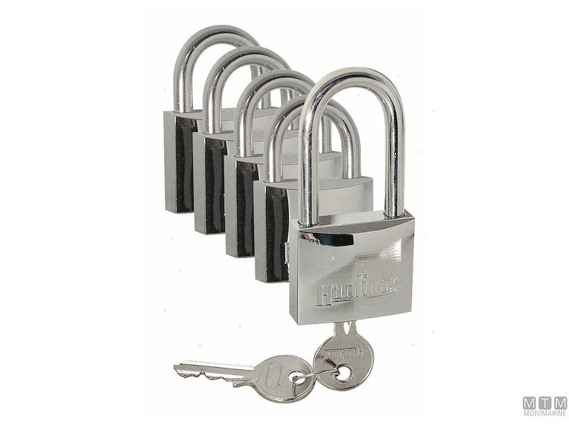 SET LUCCHETTI HARDINOX 5 SAME KEY D30 