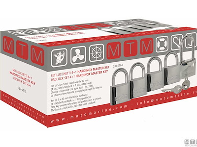 SET LUCCHETTI HARDINOX 5 SAME KEY D30 