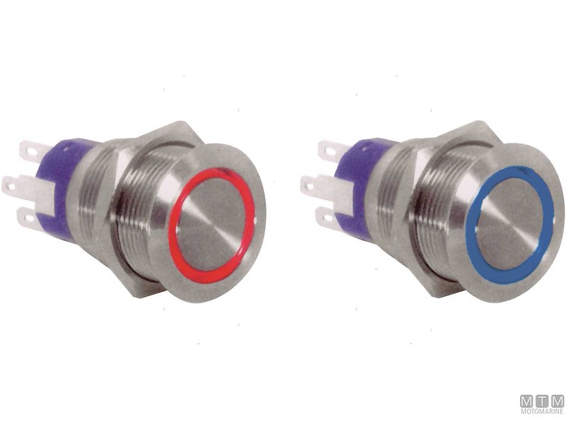 Interruttore LED Flat Inox