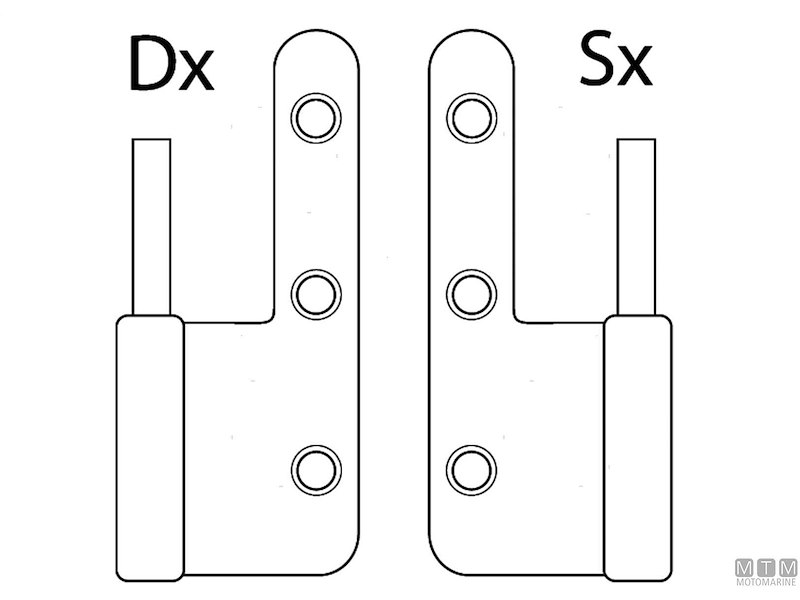 Cerniera Eccentrica Sfilabile a Sbalzo 