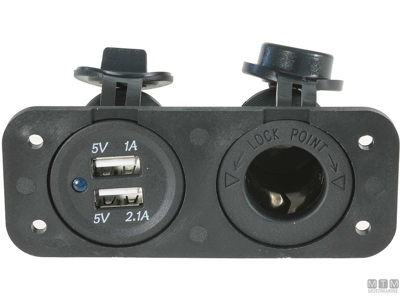 PRESA 12V + DUAL USB 