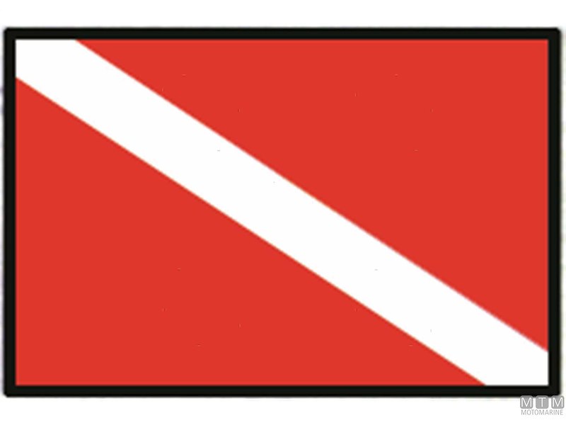 BANDIERA SEGNALE SUB ITALIA 20x30CM 