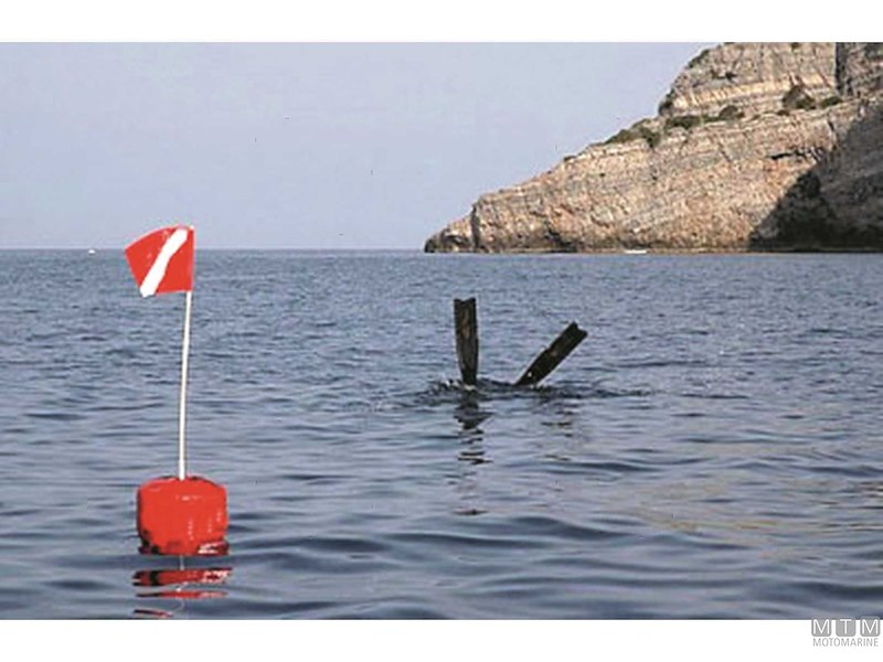 BANDIERA SEGNALE SUB ITALIA 20x30CM 