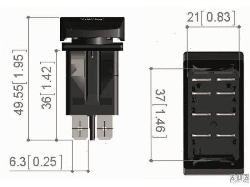 Interruttore Impermeabile IP68 Laser