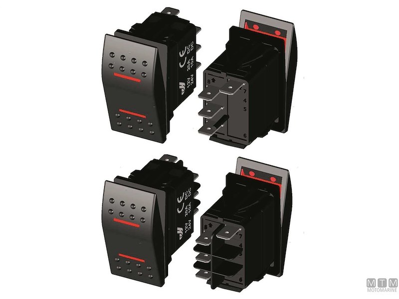 Interruttore Impermeabile IP68 Red LED