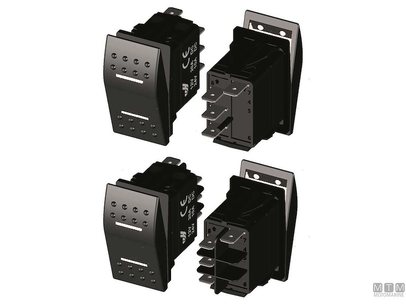 Interruttore Impermeabile IP68 White LED