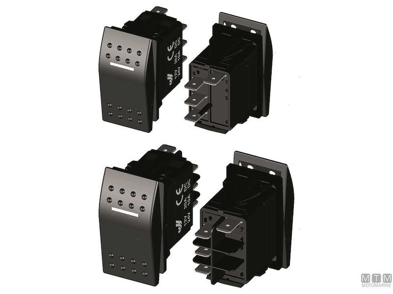 Interruttore Impermeabile IP68 White LED