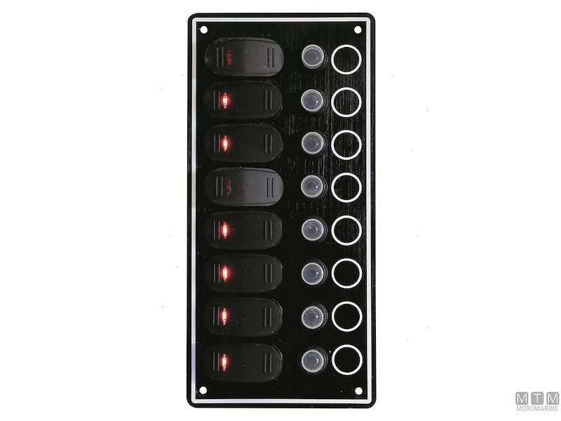 Pannello Contour con Interruttori Basculanti e Valvole