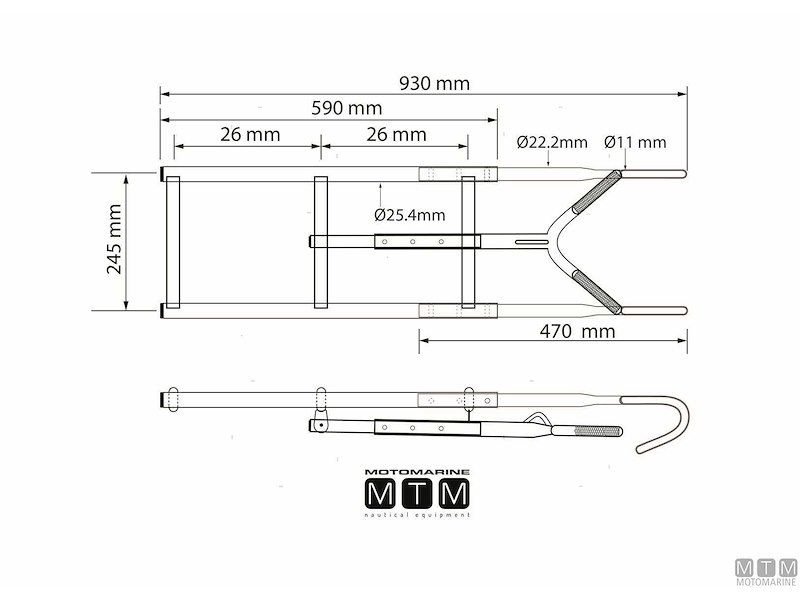 Scalette di Prua con Aggancio per Pulpiti