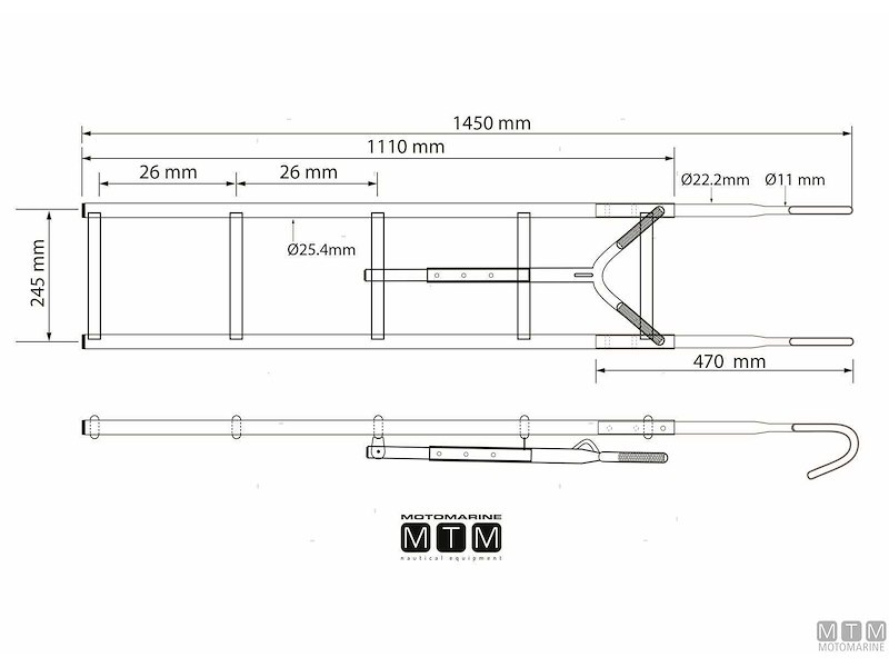 Scalette di Prua con Aggancio per Pulpiti