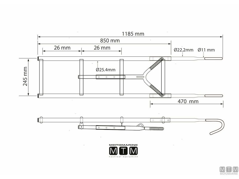 Scalette di Prua con Aggancio per Pulpiti