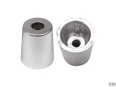 Anodo Ogiva in Alluminio con Innesto Conico