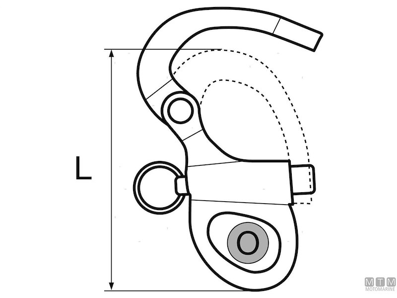 Moschettone Spi Occhio Fisso MTM