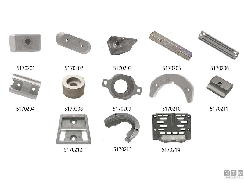 Anodi Martyr per Motori Fuoribordo Johnson/Evinrude