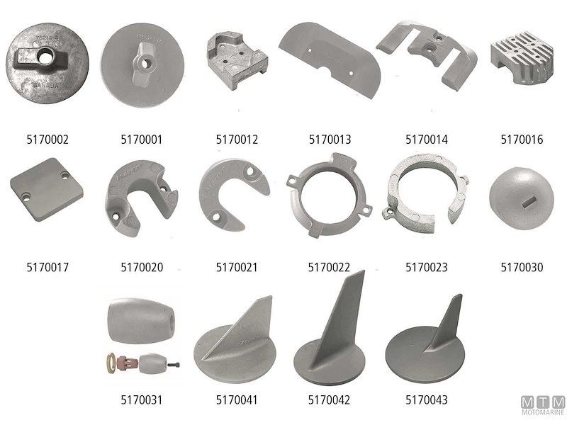 Anodi Martyr per Piedi Poppieri Mercruiser