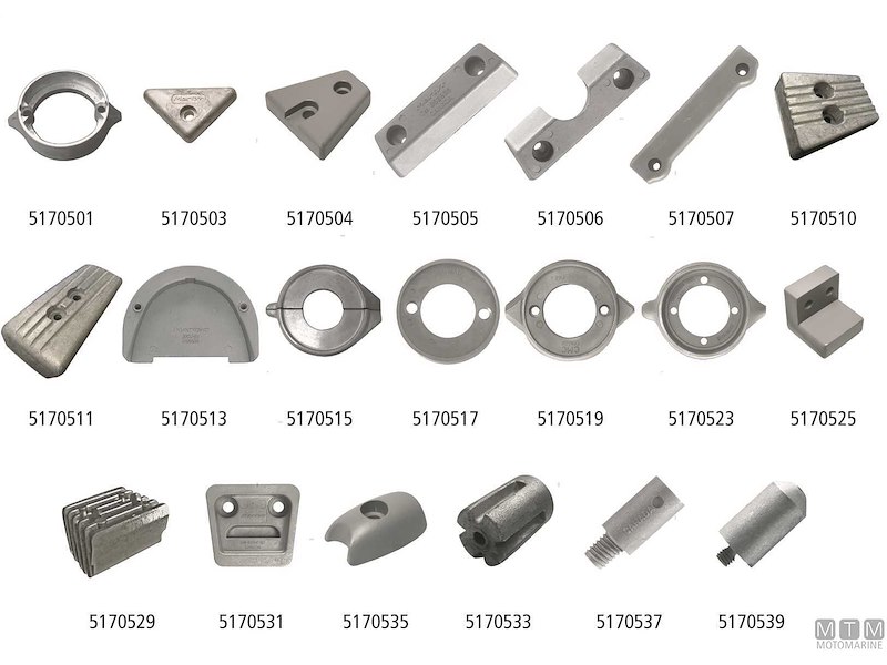 Anodi Martyr per Piedi Poppieri Volvo Penta