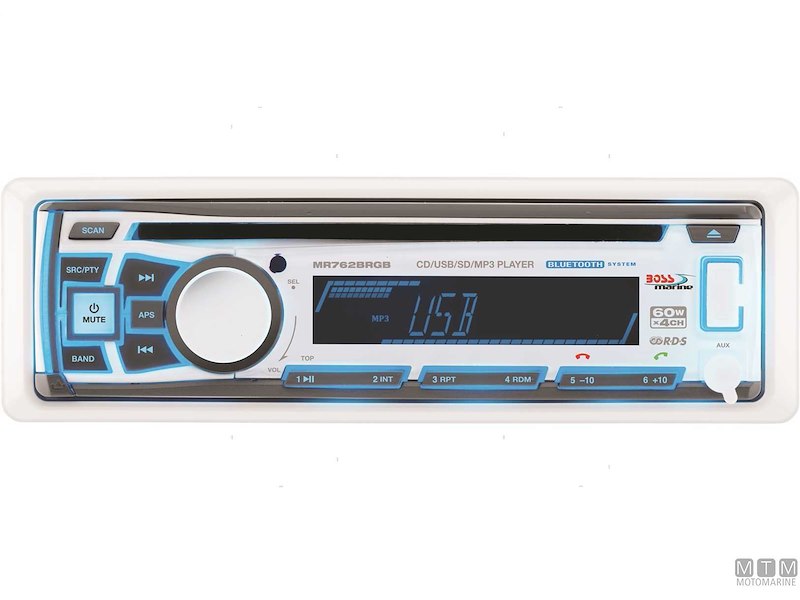 Radio-Lettore BOSS MR762BRGB RDS / MP3 / USB / CD / SD / Bluetooth