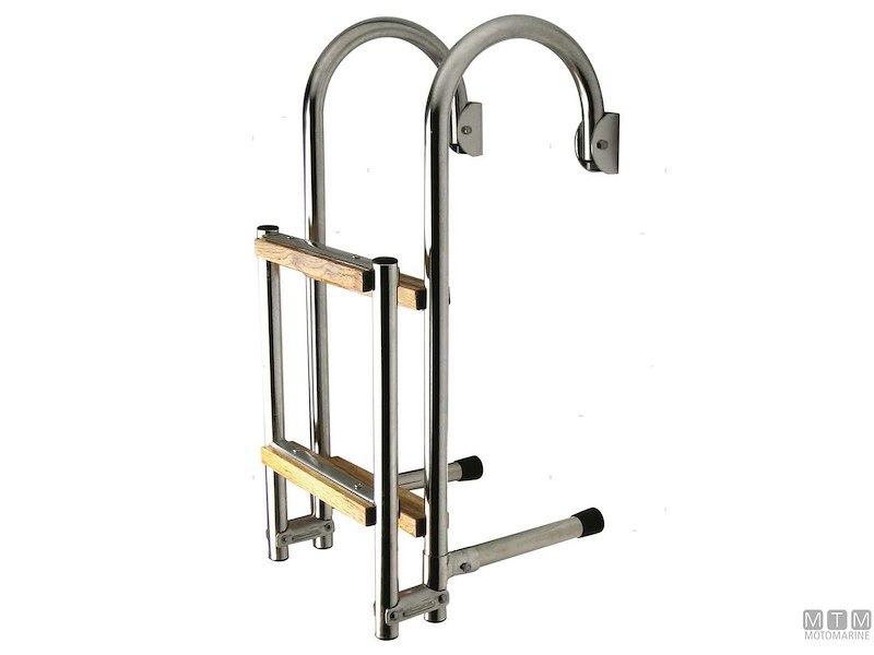 Scalette Inox e Legno con Passamano