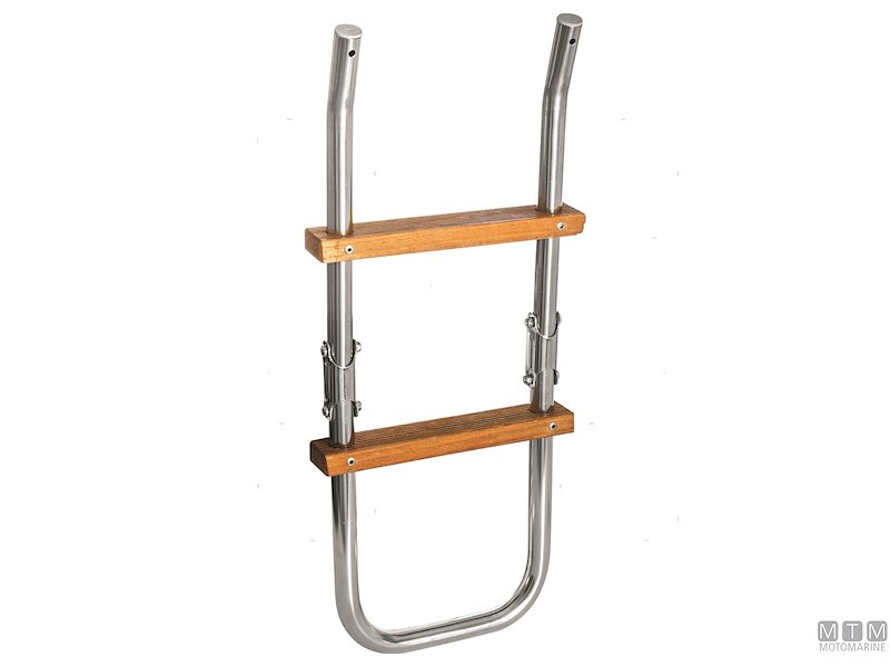 Scalette Pieghevoli Inox e Legno con Attacco a Morsetto 