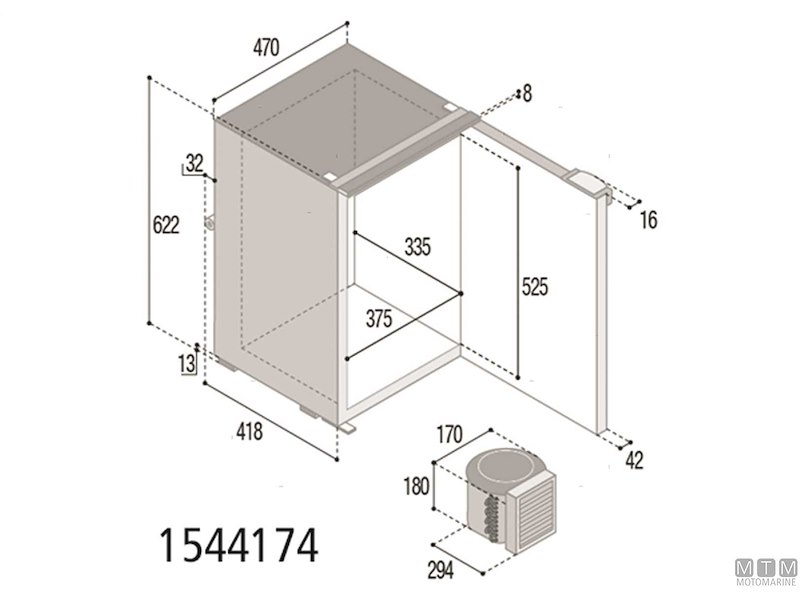 Frigoriferi Vitrifrigo Compressore Esterno
