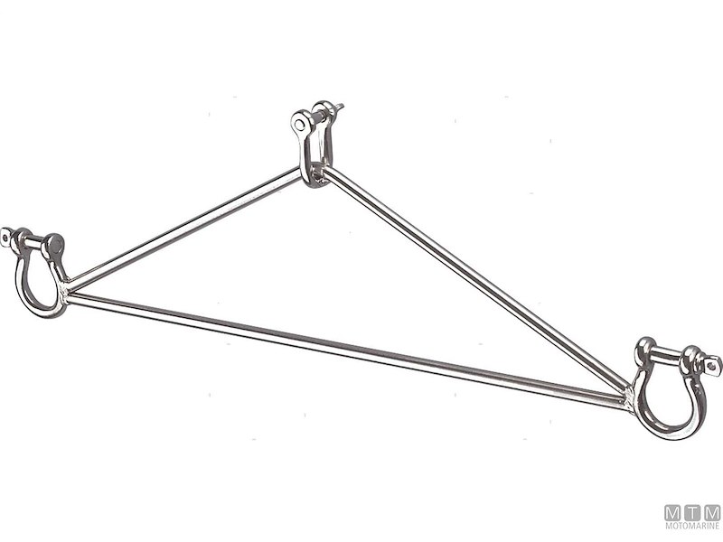 TRIANGOLO SOSTEGNO 45CM INOX 