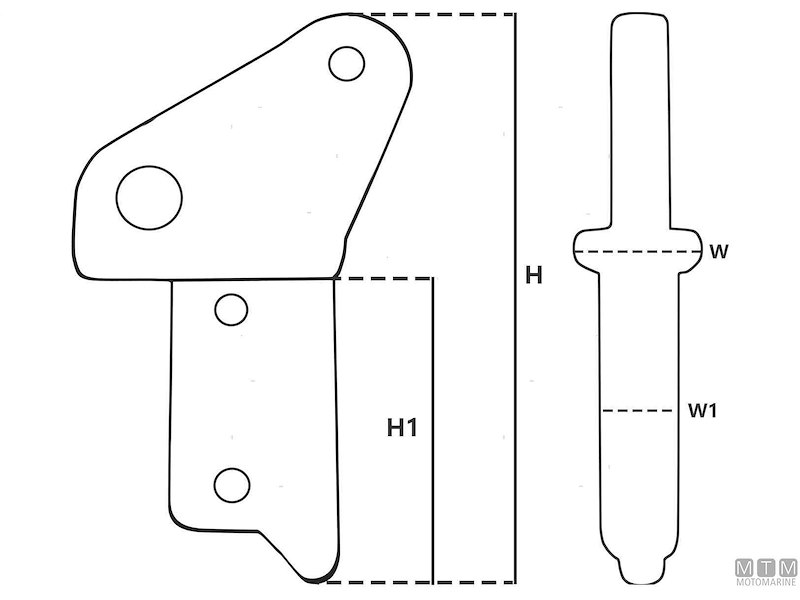 TERMINALE PASSERELLA H150MM 