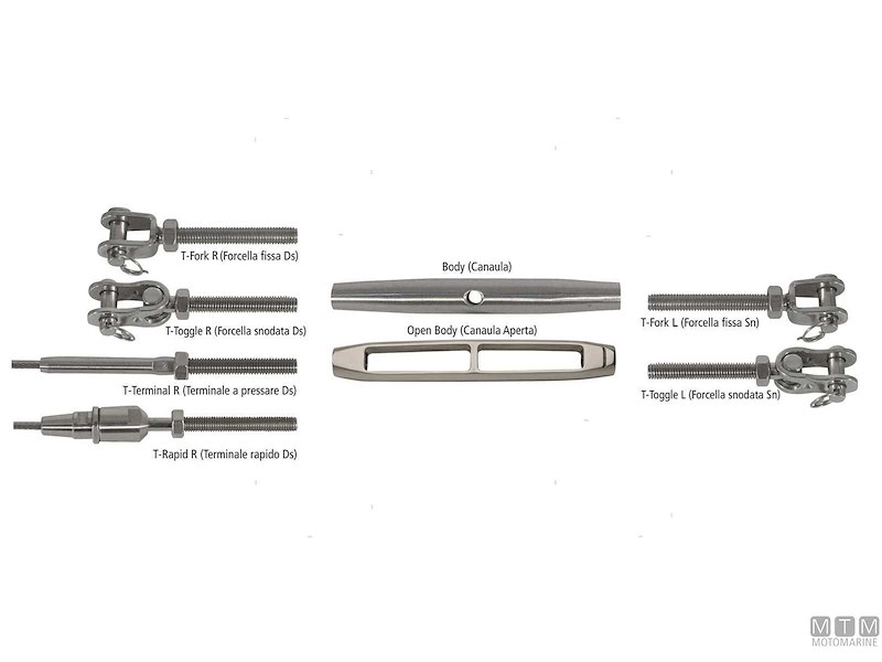 Tenditori Modulari INOX AISI 316 MTM