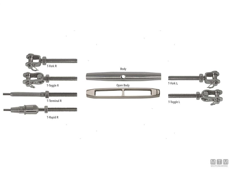 Tenditori Modulari INOX AISI 316 MTM