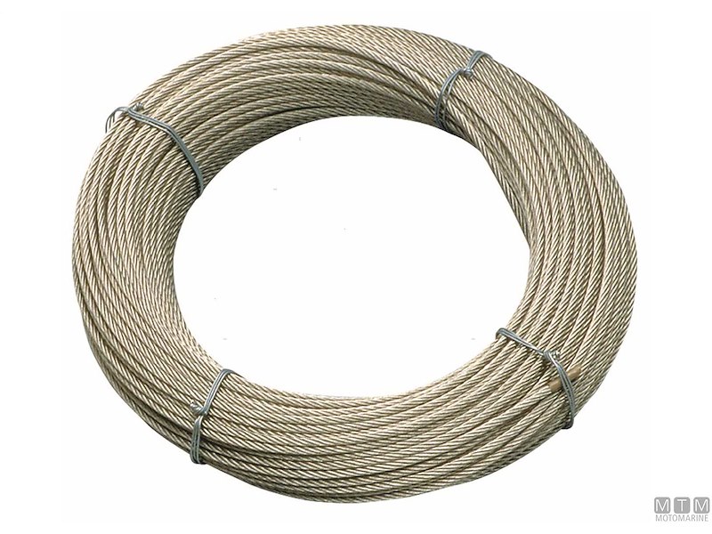 Cavetto in Acciaio Inox da 19 Fili per Battagliola