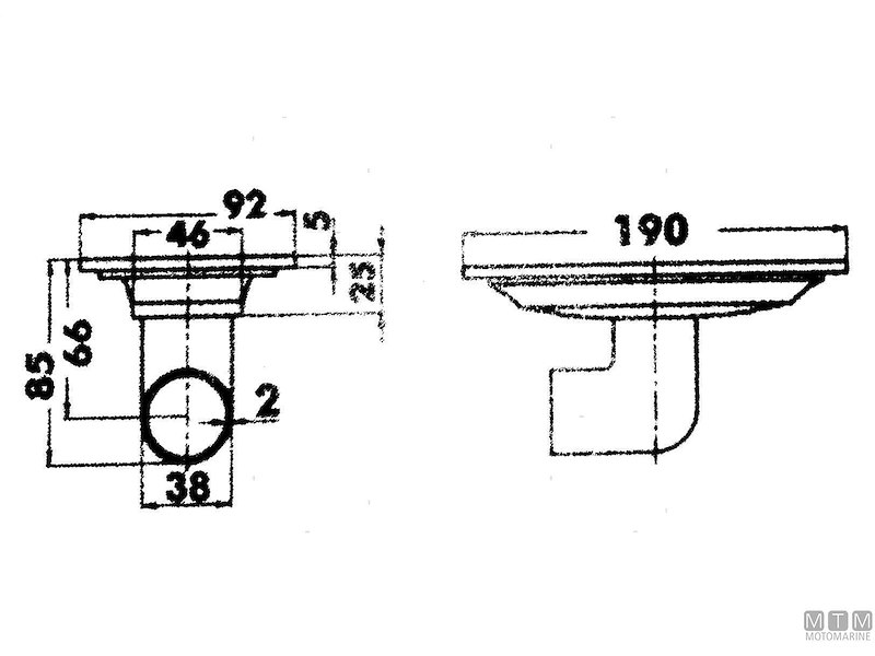SCARICO POZZETTO OVAL D38MM INOX 
