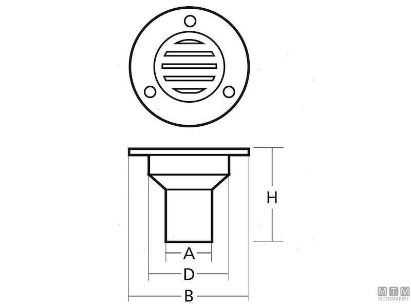 SCARICO POZZETTO D38 INOX 
