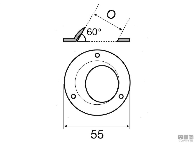 Base a Saldare Tonda 60°