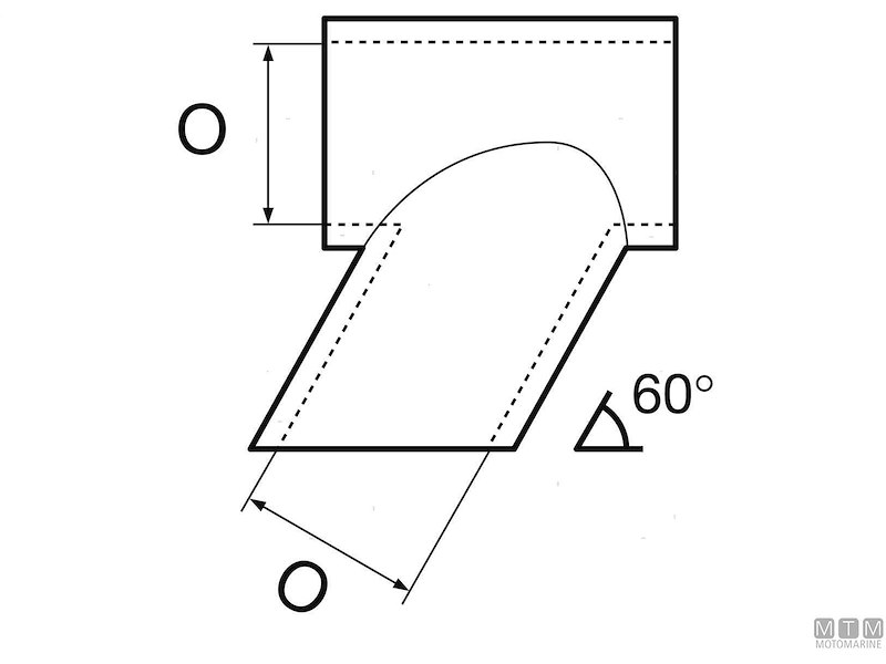 Giunto T Aperto 60°