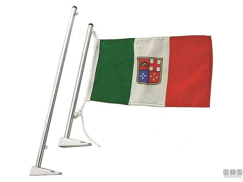 Asta Portabandiera Compact Chrome