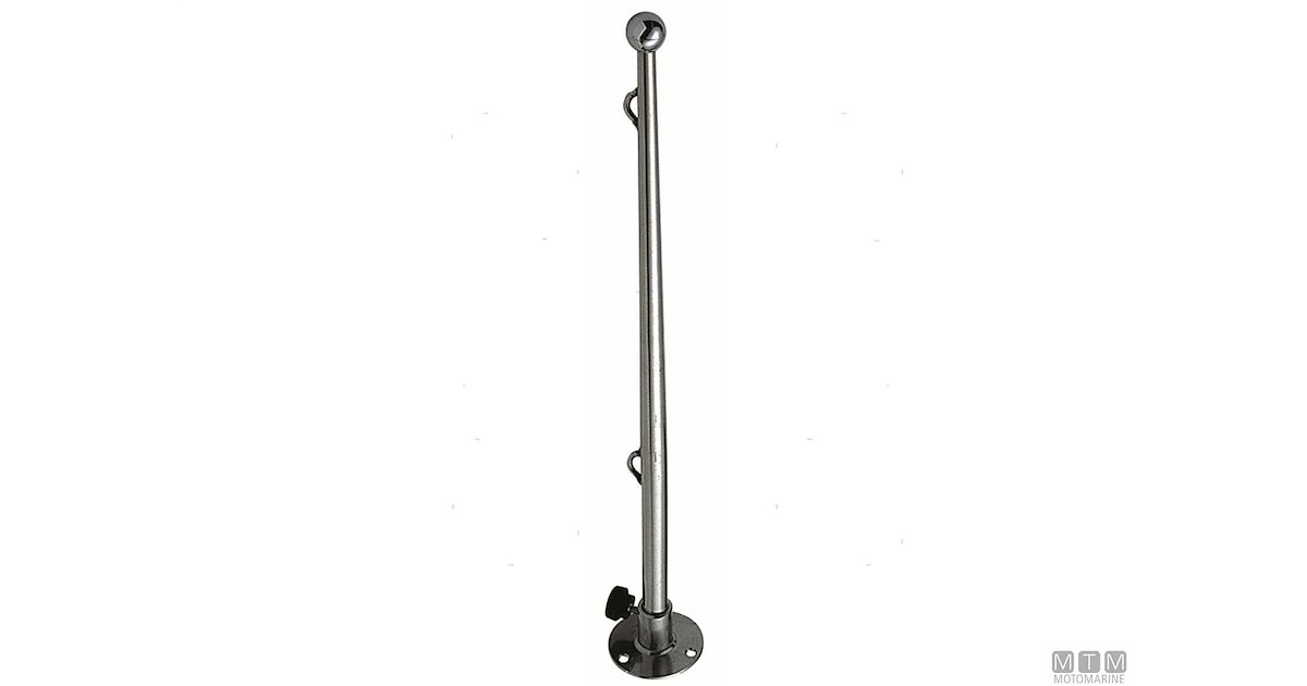 Asta Porta Bandiera In Lamiera Di Acciaio Inox 316L