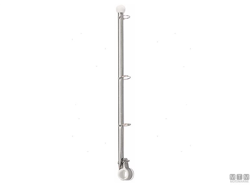 ASTA BANDIERA CLAMP 380MM INOX 