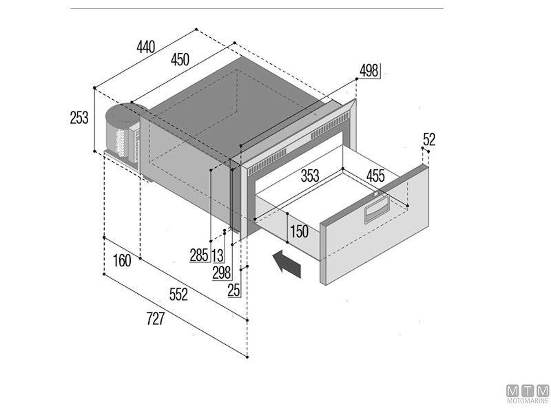Frigoriferi VF Inox a Cassetto Compressore Esterno