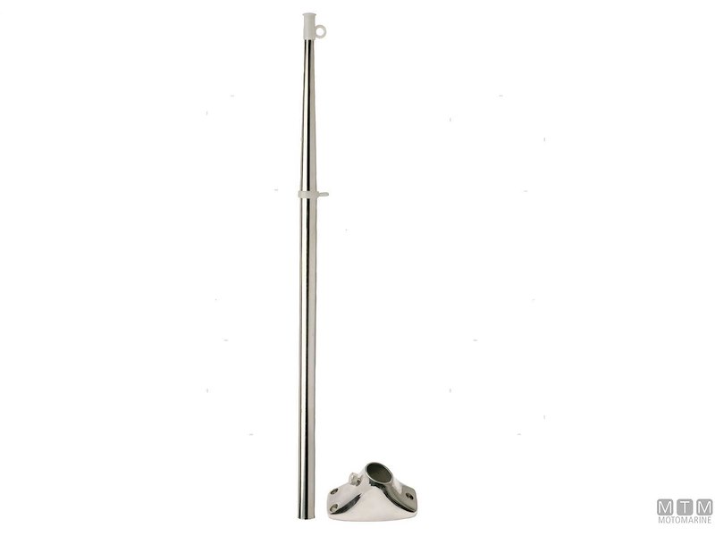 Asta Portabandiera Classic Inox White Cap