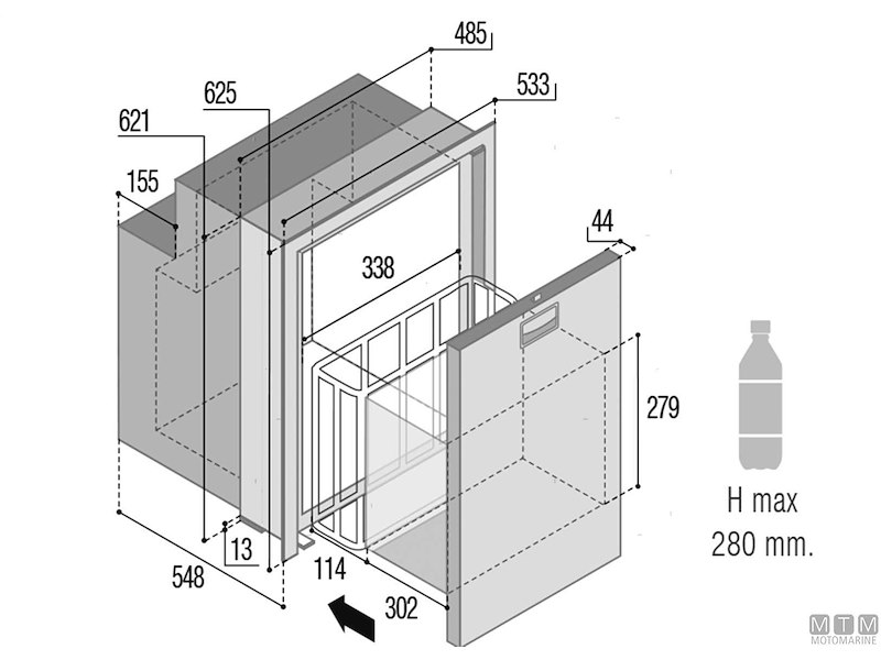 Frigoriferi VF Inox a Cassetto Compressore Interno