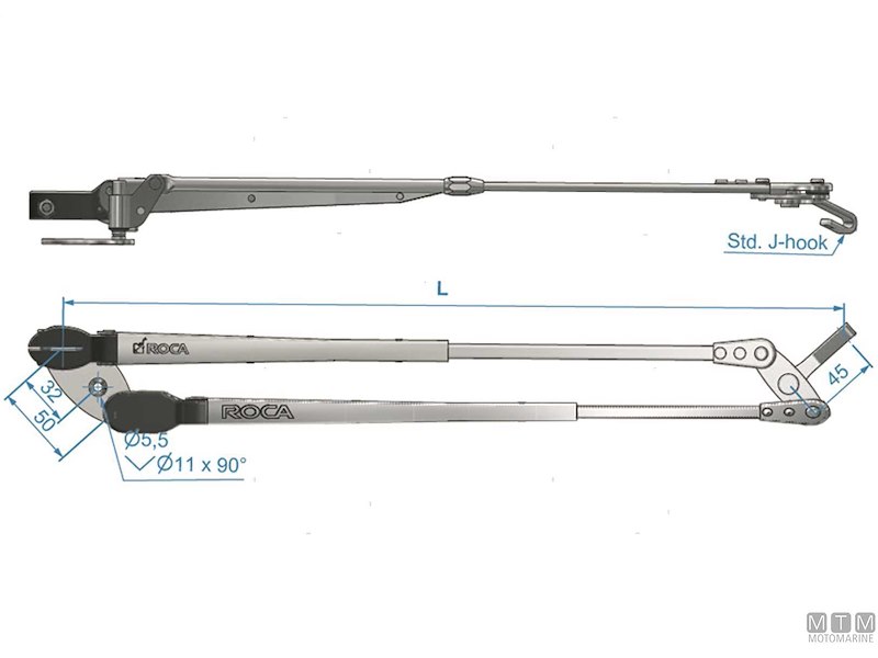 Bracci Telescopici Roca a Pantografo