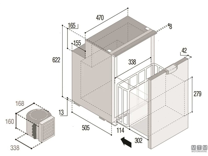Frigoriferi Vitrifrigo a Cassetto Compressore Esterno