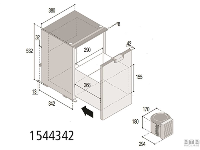 Frigoriferi Vitrifrigo a Cassetto Compressore Esterno