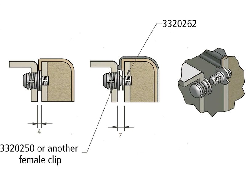Fissaggio Pannelli Fastmount STD 