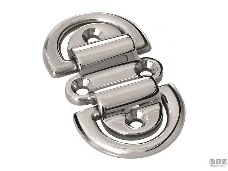 ANELLO SU PIASTRA DOPPIO D10MM INOX 