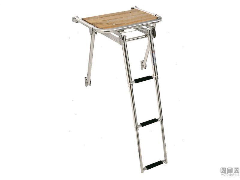 PLANCIA TEAK-INOX 450X390MM 3GR 