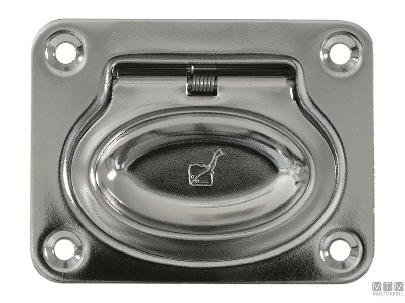 MANIGLIA INCASSO ROCA 75X60MM INOX 